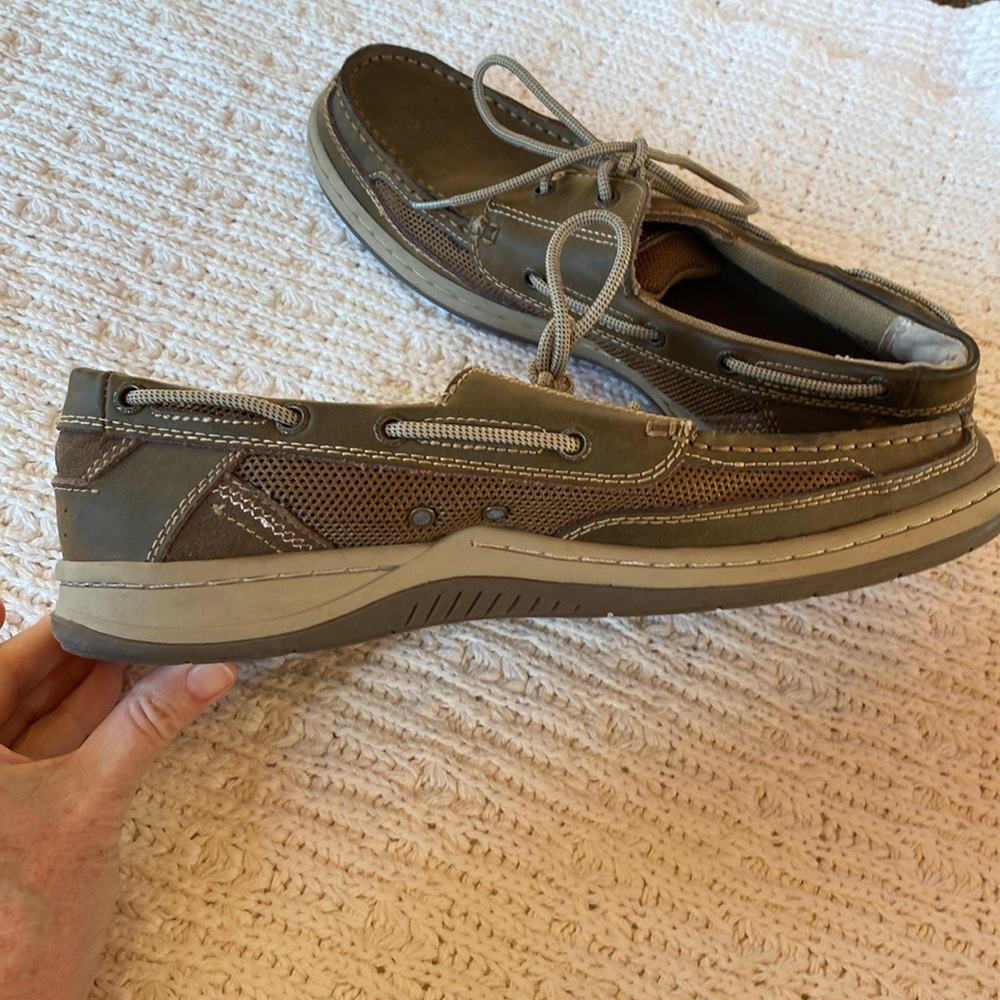 Margaritaville Mens Leather Loafers Size 12 - Picture 2 of 12